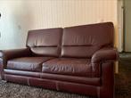 Leren bordeau/ bruin kleurige bank 2,5 zits banken, Huis en Inrichting, Banken | Bankstellen, Ophalen, 150 tot 200 cm, Tweepersoons