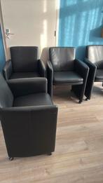 Eetkamer stoelen zwart, Huis en Inrichting, Stoelen, Ophalen, Gebruikt, Zwart, Vier