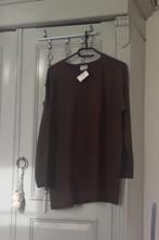 Shirt - top - donkerbruin - sierrandje aan de hals (nieuw), Kleding | Dames, T-shirts, Bruin, Maat 46/48 (XL) of groter, Nieuw