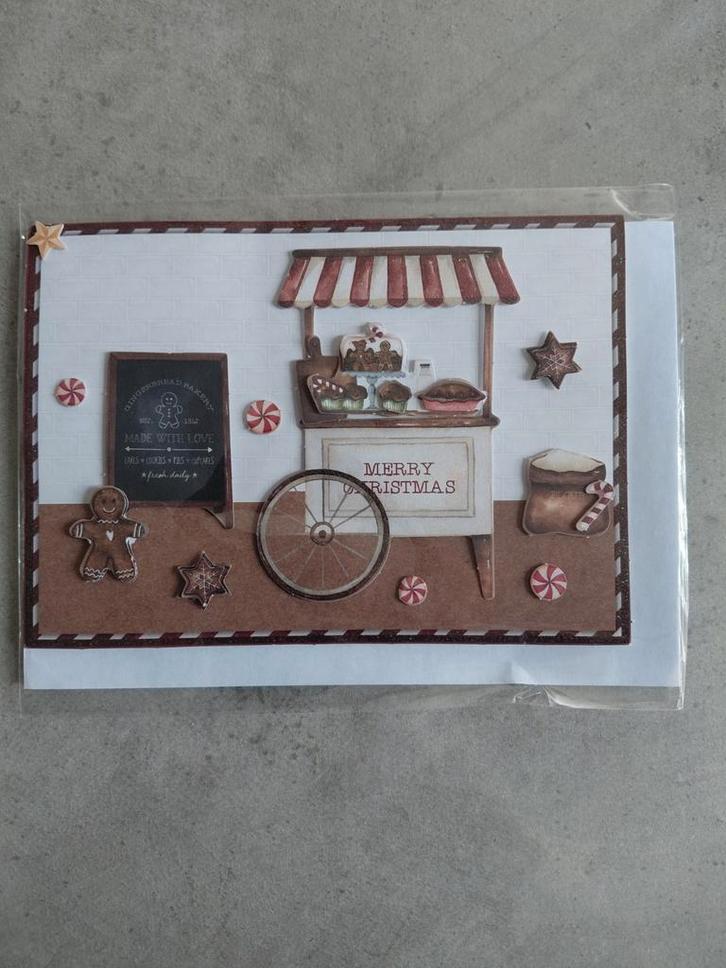 Handgemaakte 3d kerstkaarten, Hobby en Vrije tijd, Kaarten | Zelfgemaakt, Nieuw, Kerst, Ophalen