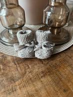 Babyslofjes: Gebreide Baby Slofjes in Linnenkleur, Kinderen en Baby's, Babykleding | Schoentjes en Sokjes, Ophalen of Verzenden