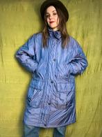 Vintage metallic lila / paarse jas / winterjas - jaren 80/90, Paars, Maat 42/44 (L), Ophalen of Verzenden, Vintage