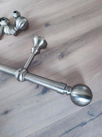 RVS Gordijnroede van lengte 391cm beschikbaar voor biedingen