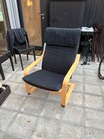 IKEA Poang Relaxstoel zwart, Ophalen, Zo goed als nieuw, Hout, 50 tot 75 cm
