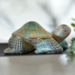 Schildpad gesneden in hout., Ophalen of Verzenden