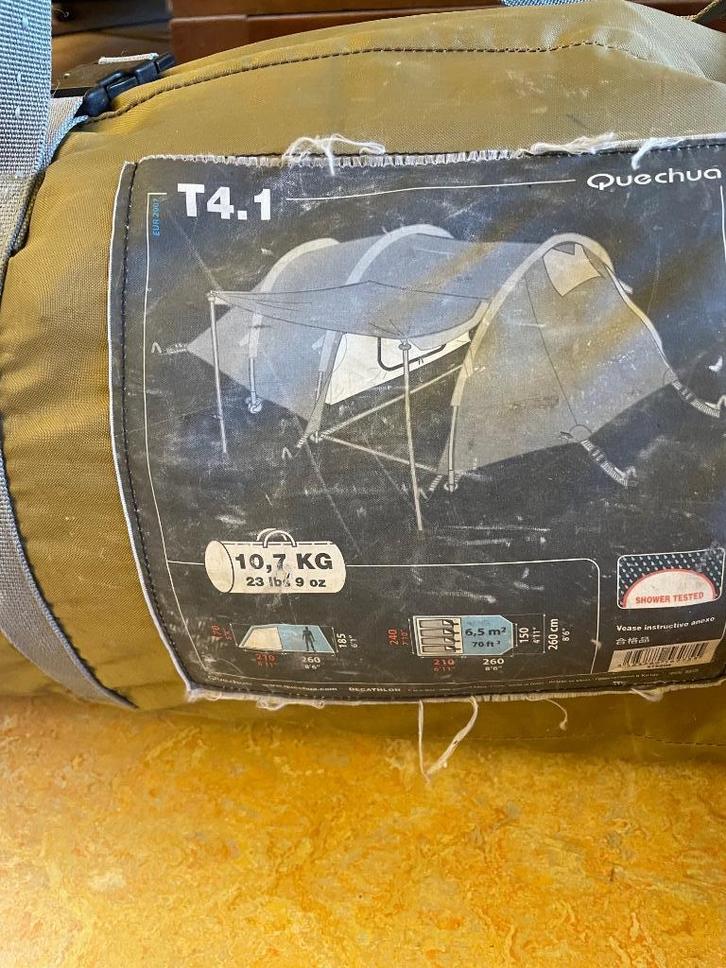 4 persoons tent van Decathlon, Caravans en Kamperen, Tenten, tot en met 4, Gebruikt, Ophalen of Verzenden