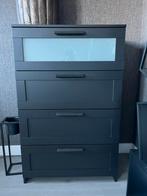 Brimnes ladekast  zwart, Huis en Inrichting, Kasten | Ladekasten, Ophalen, 50 tot 100 cm, Zo goed als nieuw, 3 of 4 laden