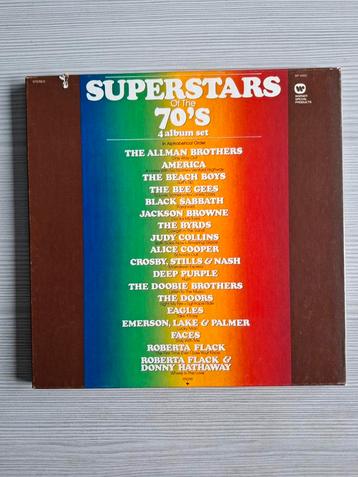 Various - Superstars Of The 70's 4LP box. beschikbaar voor biedingen