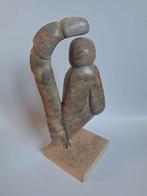 Mooi beeld een uil van speksteen, Ophalen of Verzenden, Zo goed als nieuw, Dier