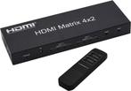 HDMI 2.0b 4x2 Matrix Switcher 4 in 2 Out, Ophalen of Verzenden, Zo goed als nieuw