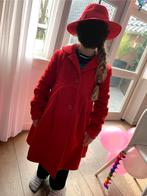 Rode wollen winterjas Benneton maat 152, Kinderen en Baby's, Kinderkleding | Maat 152, Ophalen of Verzenden, Zo goed als nieuw