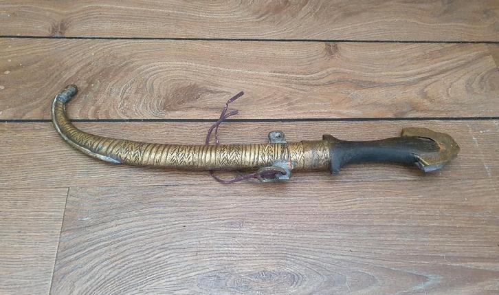 Vintage Jambiya dolk uit noord Afrika, Verzamelen, Militaria | Algemeen, Overige soorten, Mes of Dolk, Overige gebieden, Ophalen of Verzenden