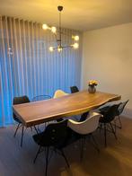 Boomstam eettafel, Huis en Inrichting, Ophalen, Gebruikt, 200 cm of meer, 50 tot 100 cm