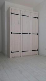 Maatwerk massief houten white/grey wash kasten, Ophalen of Verzenden, Nieuw, 200 cm of meer, 200 cm of meer