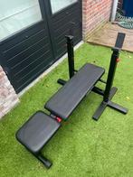 Decathlon halterbank inklapbaar, Sport en Fitness, Fitnessmaterialen, Ophalen, Zo goed als nieuw, Fitnessbank