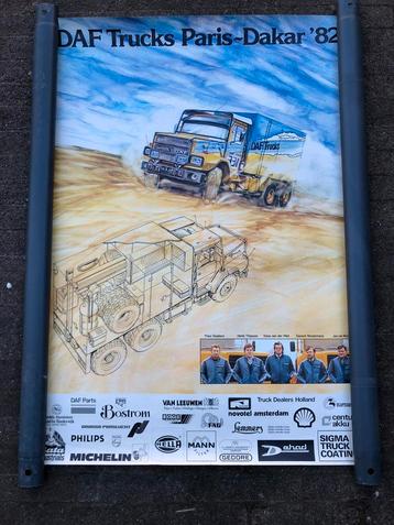 Poster DAF Trucks NAT 2800 Parijs Dakar beschikbaar voor biedingen
