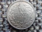 10 cent dubbeltje 1898 Wilhelmina heel mooi pr+, Verzenden, Koningin Wilhelmina, 10 cent