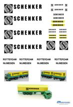 Vrachtauto decal 1:50 Schenker ( trailer of combi ), Hobby en Vrije tijd, Modelauto's | 1:50, Verzenden, Nieuw, Bus of Vrachtwagen