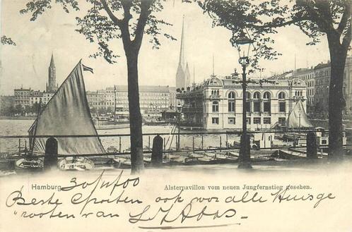 (701-292-047) Hamburg Alsterpavillon, Verzamelen, Ansichtkaarten | Buitenland, Duitsland, Ophalen of Verzenden