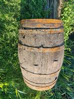 Eiken houten vat, ton 300 liter, regenton. statafel, Ophalen, Gebruikt