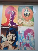 Grote tekeningen Beatles uit  VARA gids juli 1968, Ophalen of Verzenden, Zo goed als nieuw, Poster, Artwork of Schilderij