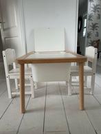 Flisat IKEA speeltafel met bakken en 2 Sundvik stoeltjes, Ophalen, Gebruikt, Tafel