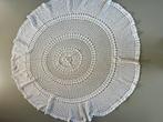 Rond gehaakt kleed kleur wit katoen afmeting 126cm diameter, Ophalen of Verzenden