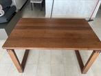 Donker houten moderne Eettafel, Ophalen, Gebruikt, 50 tot 100 cm, Vijf personen of meer