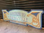 Groot Houten Wandbord 'La Boutique du Theatre', Ophalen