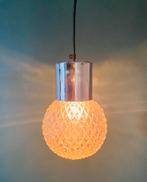 Vintage Jaren 60 Glazen Hanglampje, Huis en Inrichting, Lampen | Hanglampen, Gebruikt, Onbekend, Ophalen of Verzenden, Mid Century