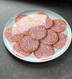 Serveerschaal met beschuit met muisjes print, Kunststof, Schaal, Rond, Ophalen of Verzenden