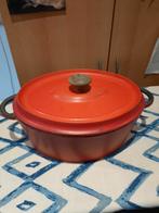 Gietijzeren ovalen pan 29cm, Huis en Inrichting, Keuken | Potten en Pannen, Koekenpan of Braadpan, Gebruikt, Ophalen of Verzenden