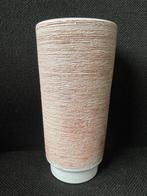 Bruin-witte vaas Adco, geborsteld, Antiek en Kunst, Verzenden