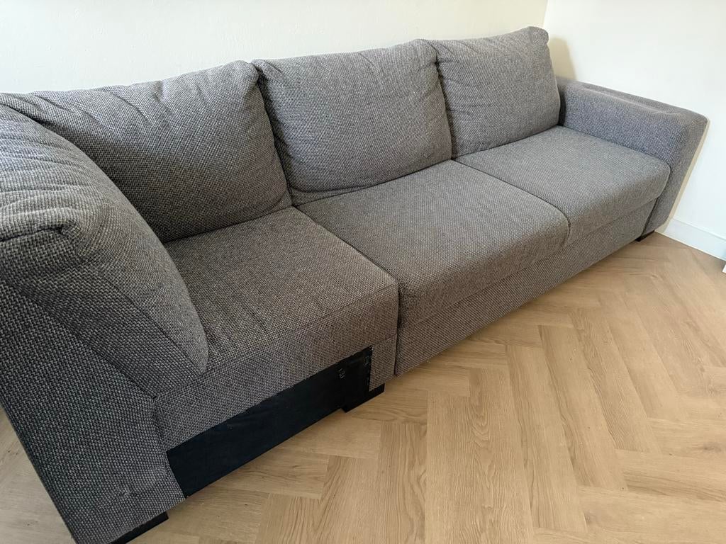 Grijze Modulaire Bank, Huis en Inrichting, Banken | Bankstellen, Ophalen, 250 tot 300 cm, Gebruikt, Hoekbank