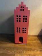 Houten Grachtenpand Poppenhuis - roze, Kinderen en Baby's, Kinderkamer | Commodes en Kasten, Gebruikt, Minder dan 50 cm, Ophalen