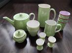 Servies Green Gate lichtgroen met witte noppen, Huis en Inrichting, Keuken | Servies, Ophalen of Verzenden, Zo goed als nieuw