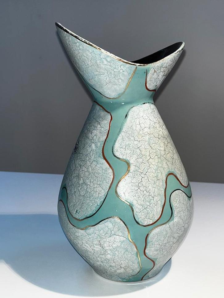 VTG retro M&R Höhr-Grenzhausen vaas 1026/29 Germany design, Antiek en Kunst, Antiek | Keramiek en Aardewerk, Ophalen of Verzenden