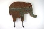 Houten olifant kapstok gerecycled hout, Huis en Inrichting, Woonaccessoires | Kapstokken, Ophalen