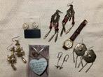 Sieraden (oorbellen, horloge, bedel), Ophalen of Verzenden, Zo goed als nieuw, Overige materialen