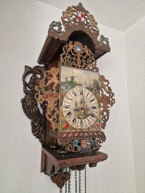 Antieke stoeltjesklok, werkend in perfecte staat., Antiek en Kunst, Antiek | Klokken, Ophalen