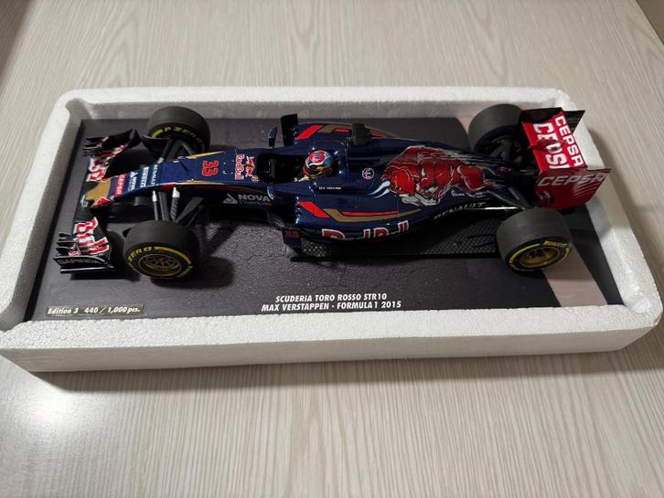 Scuderia Toro Rosso STR10 Max Verstappen 2015 1:18, Hobby en Vrije tijd, Modelauto's | 1:18, Nieuw, Auto, MiniChamps, Ophalen