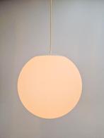 XL Vintage Hala Zeist bol globe hanglamp mat opaal glas 1960, N, Ophalen of Verzenden, VINTAGE, Minder dan 50 cm