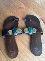 Giuseppe Zanotti Slippers Maat 37 met hoes, Ophalen of Verzenden, Gedragen, Bruin, Slippers