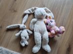 3 Konijnen Knuffels - Leuk voor de Kleintjes!, Ophalen of Verzenden, Gebruikt, Konijn