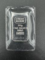 Zilverbaar 20 gram Credit Suisse in seal., Ophalen of Verzenden, Zilver