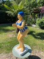 (Tuin)Beeld duikende dame, eye catcher zwembad, vijver 115cm, Ophalen, Nieuw, Kunststof, Mensenbeeld