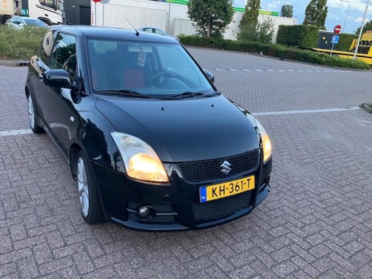 Suzuki Swift 1.6 3D Sport 2007 Zwart, Auto's, Suzuki, Particulier, Swift, Airconditioning, Centrale vergrendeling, Benzine, E