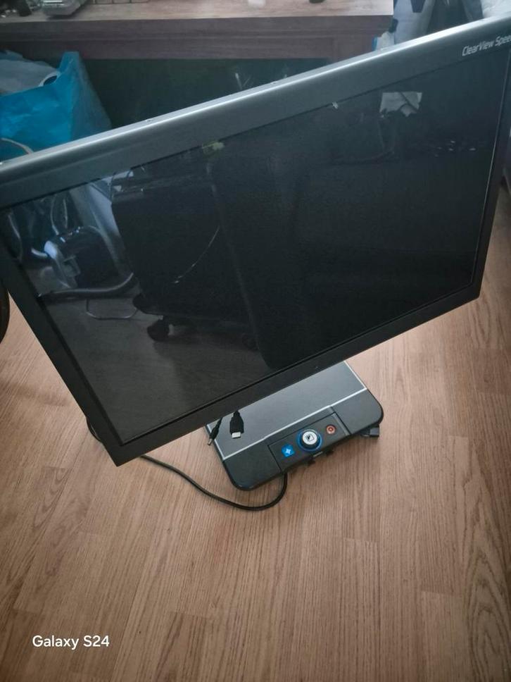 Optelec Clear View Speech 24 inch  beeldschemloep, Hobby en Vrije tijd, Vergrootglazen, Loepen en Loeplampen, Zo goed als nieuw