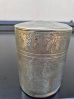 Aziatische theedoos Kut Hing Swalow Pewter, Antiek en Kunst, Antiek | Tin, Ophalen of Verzenden