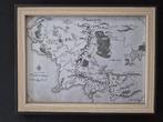 Print met lijst Lord Of The Rings Middle Earth map, Ophalen of Verzenden, Nieuw, Overige typen